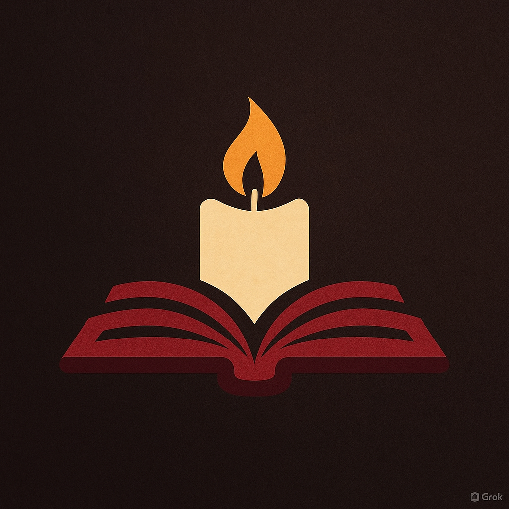 Illuminated book logo